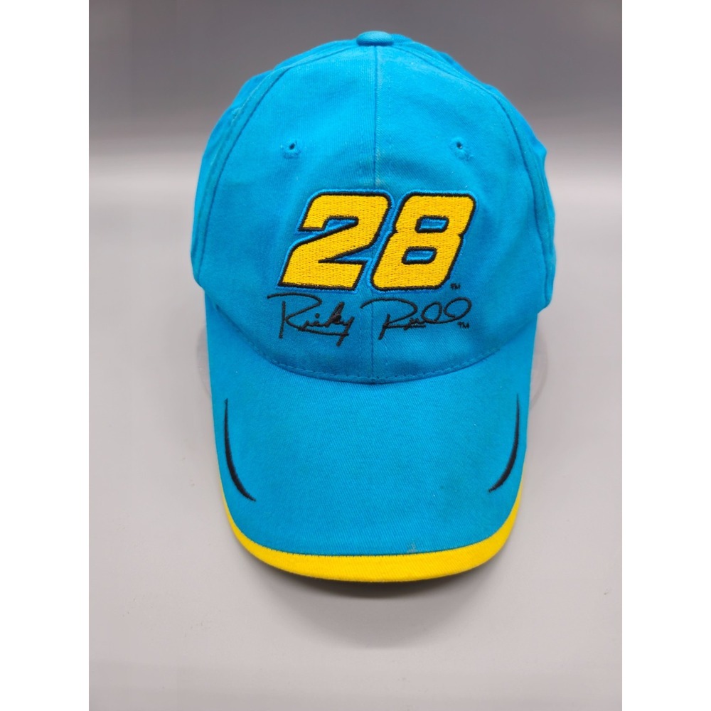 Nascar Ricky Rudd #28 Vtg 90s Havoline Racing Strap‎ Snapback Sports Hat Cap